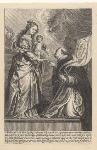 Madonna and Child Adored by Alanus de Rupe