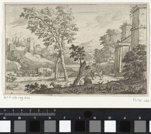 Pastoral Landscape with a Covered Wagon