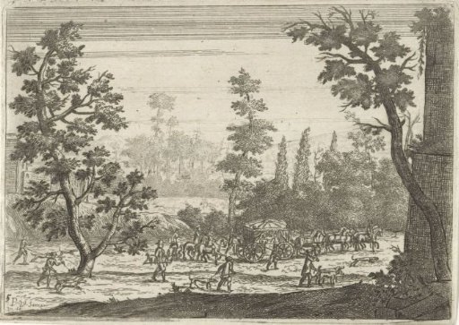 Landscape with Carriage and Hunting Party
