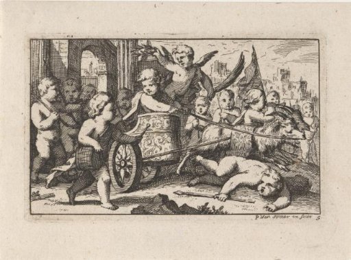 Putti in a Goat Cart