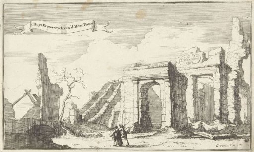 The House Kroon-wyck of Mr. Pauw, destroyed by the French in 1672