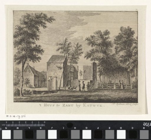 View of the Ruins of Castle 't Zand, Katwijk