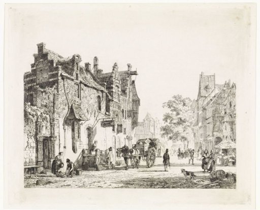 City View with a Horse Cart