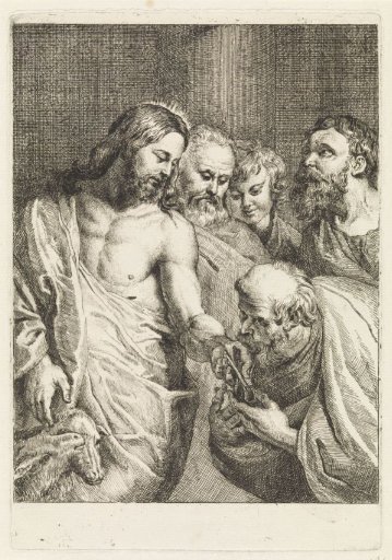 Peter receives the keys from Christ