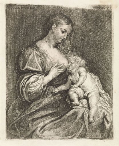 Mary with the Christ Child at the breast