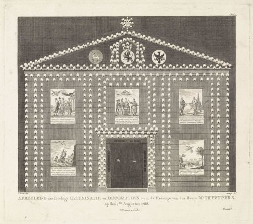 Illumination of the House of M.T. Peypers in Rotterdam, 1788