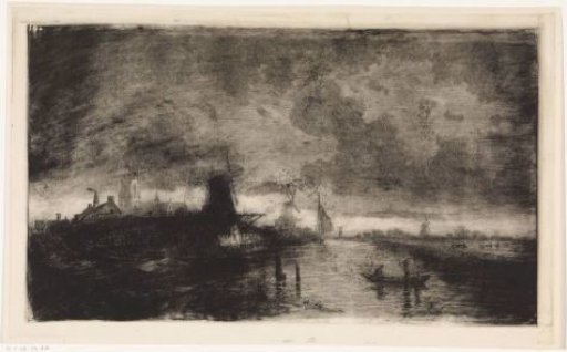 River Landscape with Village and Sawmill