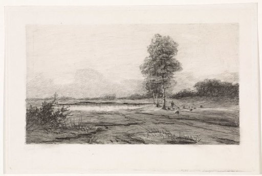 Landscape with a pond