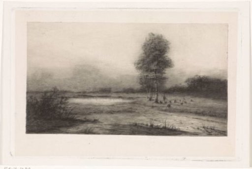 Landscape with a pond