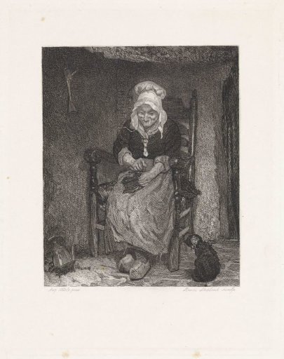 Woman grinding coffee