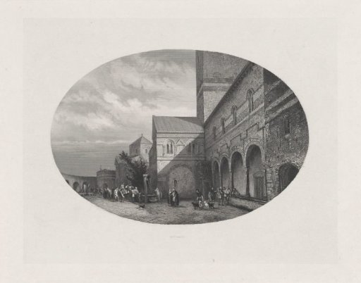 Figures in a Courtyard