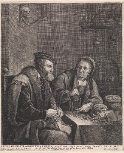 Couple weighing money
