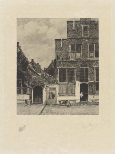 View of houses in Delft, known as 'The Little Street'