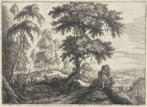 Landscape with a river on the right