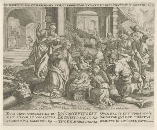 Adoration of the Shepherds: 'who was conceived by the Holy Spirit, born of the Virgin Mary'