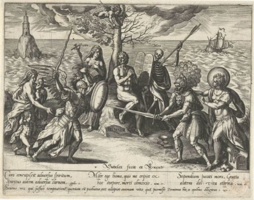 Struggle between the spirit and the body