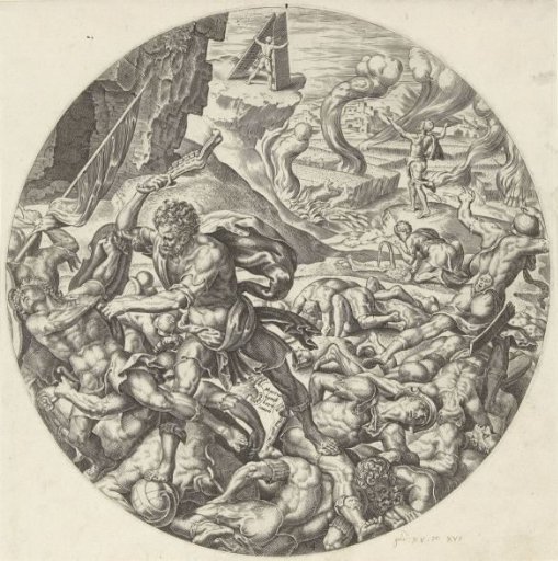Samson Defeats the Philistines with the Jawbone of an Ass