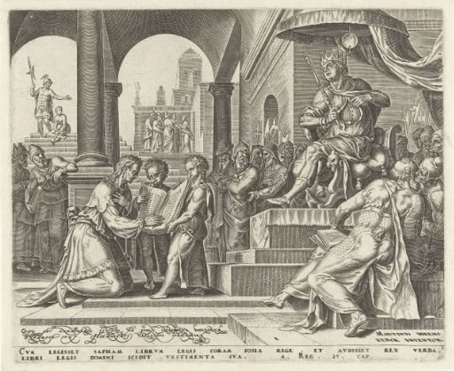 King Josiah Tears His Clothes Upon Hearing the Words of the Book of the Law
