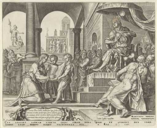 King Josiah Tears His Clothes Upon Hearing the Words of the Book of the Law