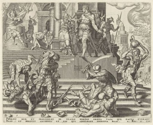 King Josiah Has the Temple of Baal Destroyed