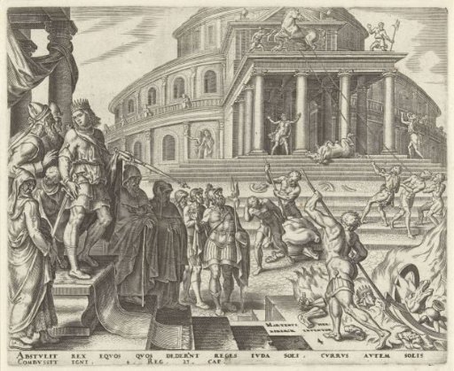 King Josiah Has the Horses and Chariots Dedicated to the Sun Removed