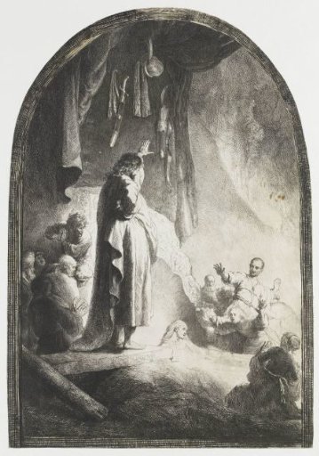 The raising of Lazarus: the larger plate