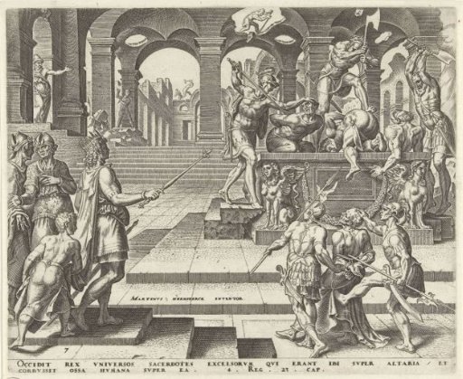 King Josiah Orders the Priests of the Temples in Samaria to be Murdered