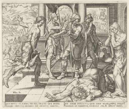 Job Hears the Bad News from Messengers