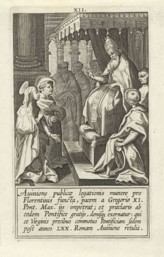 Catherine asks Pope Gregory XI to return to Rome