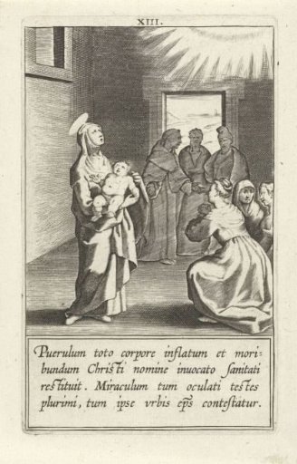 Catherine prays for the healing of a sick boy