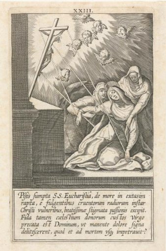 Saint Catherine Receives the Stigmata from Christ