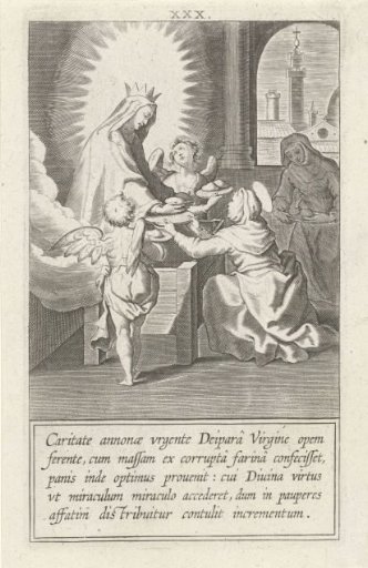 The Virgin Multiplies Bread That Saint Catherine Can Distribute to the Poor