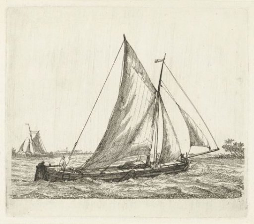 Kraak with two figures