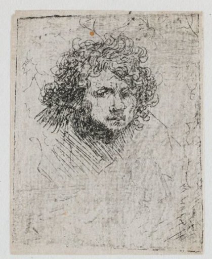 Self-portrait, Leaning Forward