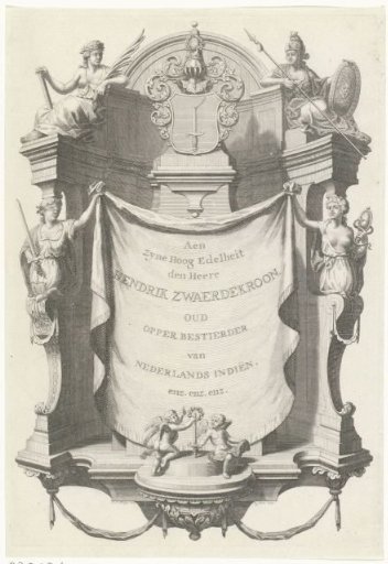 Vignette with coat of arms of Hendrik Zwaerdekroon