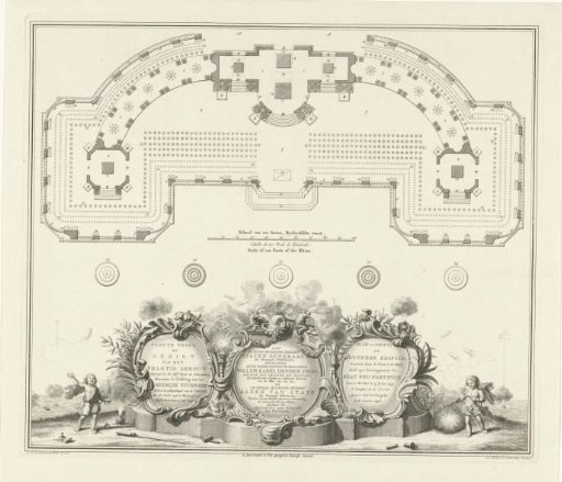 Theatre in The Hague for the fireworks for the Peace of Aix-la-Chapelle, 1749