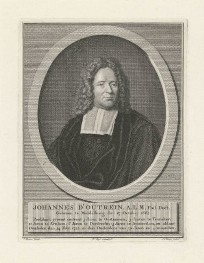 Portrait of the preacher Johannes d'Outrein