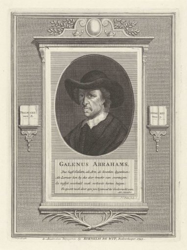Portrait of the Mennonite Galenus Abrahamsz. de Haan