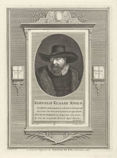 Portrait of the Mennonite preacher Cornelis Claesz. Anslo