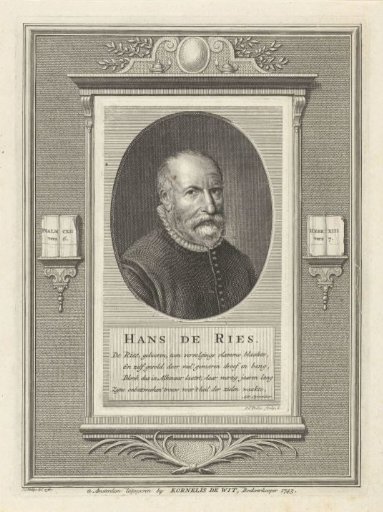 Portrait of the Mennonite preacher Hans de Ries