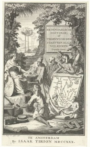 The personified VOC receives gifts