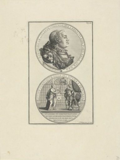 Medal in honor of the transfer of the County of Culemborg to William IV, 1748