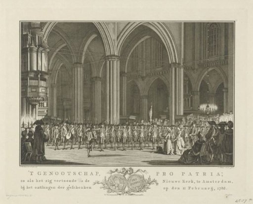The society Pro Patria, in the New Church in Amsterdam, on 11 February 1786