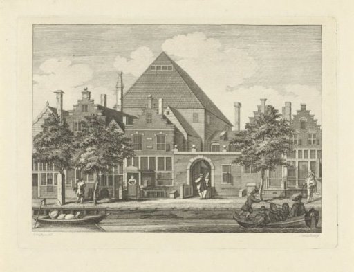 View of the Dutch Academy of Samuel Coster on the Keizersgracht, 1617