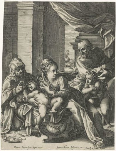 The Holy Family with Anna and John the Baptist
