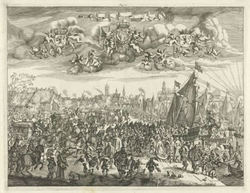 Arrival of King Charles II of England at Delft, 1660