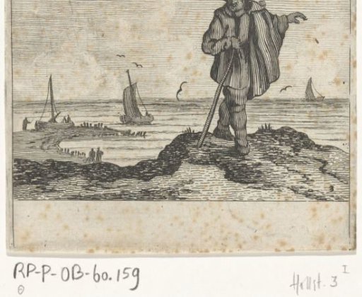 Dune landscape with a walker