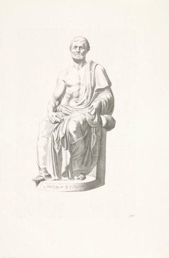 Statue of a Seated Man