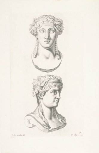 Two Busts of Bacchantes