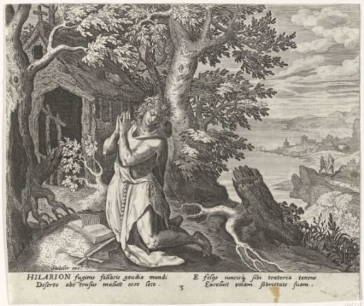 Hilarion the Great as a hermit